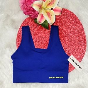 Skechers Womens Mediun Blue Bra Top